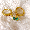 Sweetheart green earrings