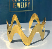Wavy Cuff Bracelet - seayoujewelry